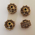 Perle divers en métal argenté 004 Doré