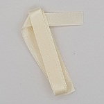 Ruban satin Crème double face de 10 mm x 0.50 cm