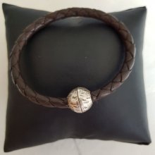 Zamak-Magnetschließe für Leder Rund 05 mm