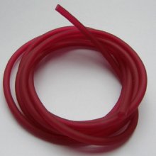 1 Meter Pvc-Hohlfaserschnur 5 mm Fushia Dunkel