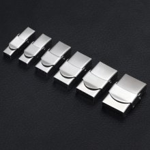 Clipverschluss Kralle für Leder 10 mm breit Gebürstet