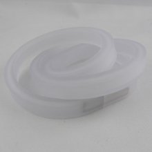 0.50 Cm PVC hohl rechteckig Weiß