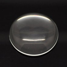 Cabochon Rond 35 mm aus transparentem Lupenglas Nr. 14