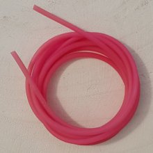 1 Meter 2 mm PVC-Hohlfaserschnur Fushia.