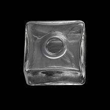 5 Glaskugeln Quadratisch 20 mm zum Füllen