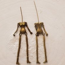 Puppenkörper aus Metall Farbe Bronze 9 cm