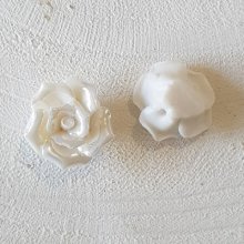 Fayence-Blume 20 mm N°02-02 Weiß