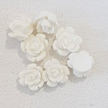 Synthetische Blume 09 mm N°01-03 Weiß