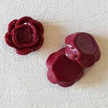 Synthetische Blume 17 mm N°04-17 Bordeaux