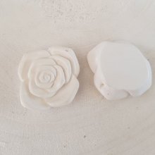 Synthetische Blume 37 mm N°06-01 Weiß