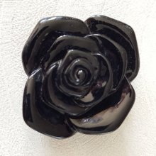 Synthetische Blume 37 mm N°06-05 Schwarz