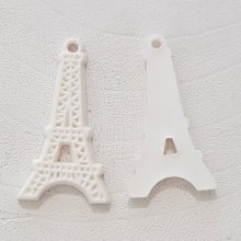 Eiffelturm Anhänger Charm Harz Weiß