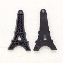 Eiffelturm-Anhänger Charm Harz Schwarz