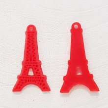 Eiffelturm-Anhänger Charm Harz Rot