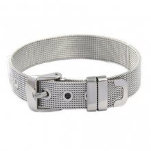 Armband Edelstahl 10 mm Silber