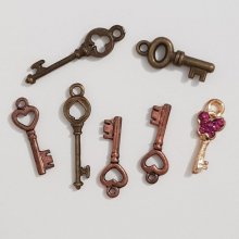 Schlüsselanhänger Nr. 37 Lot von 7 Stück