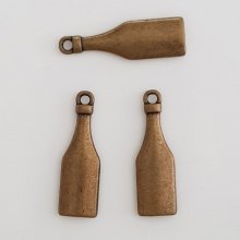 Bottle Charm Nr. 01 Bronze x 10 Stück.