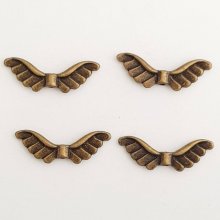 Flügel Charms Nr. 12 Bronze