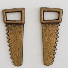 Charm Werkzeug Säge Nr. 02 Bronze