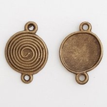 Spiral-Rundsteckverbinder Nr. 01 Bronze