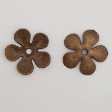 Blumen-Brosche Metall Nr. 027 Kupfer