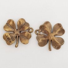 Blumen-Brosche Metall Nr. 048 Bronze