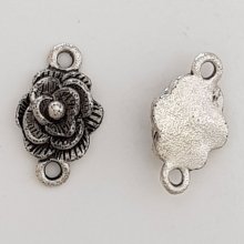 Blume Metall Charm Nr. 070 Silber