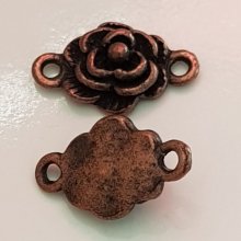 Blume Metall Charm Nr. 070 Bronze