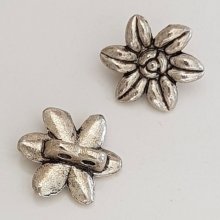 Blume Metall Charm Nr. 083 Silber