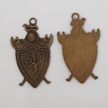Blason Charm Schild Wappen Nr. 01 Bronze 