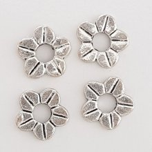 Blume Metall Charm Nr. 108 Silber