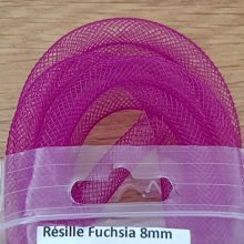 Röhrenförmiges Netz Uni 08 mm Fushia