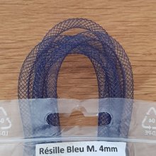 Schlauchförmiges Netz Uni 04 mm Marineblau