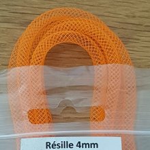 Röhrenförmiges Netz Uni 04 mm Orange