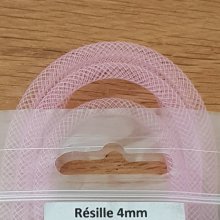 Röhrenförmiges Netz Uni 04 mm Rosa