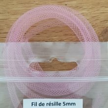 Röhrenförmiges Netz Uni 05 mm Rosa