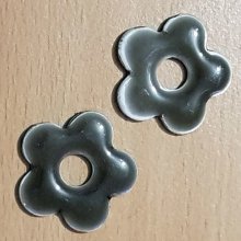 Blume Metall Emaille 20 mm Kaki