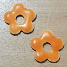 Blume Metall Emaille 20 mm Orange