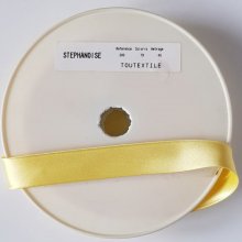 Unifarbenes Schrägband All-Textil Satin 1 Meter col 79 Gelb