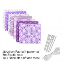 Maskenmaterial-Set Violett