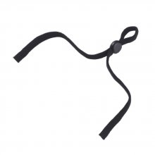 20 Elastische Bänder Kordeln Schwarz mit verstellbarer Schnalle für Masken.