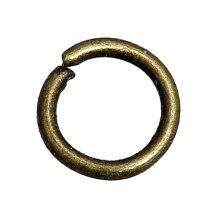 20 Offene Verbindungsringe 06 mm Bronze