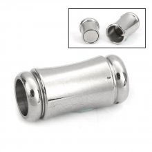 Magnetverschluss Edelstahl 06 mm Silber Nr. 04