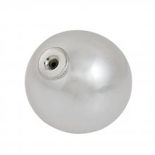 Perle 1 Loch Druckknopf 10 mm Weiß