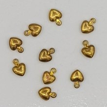 Herz Charms Nr. 37 Altgold