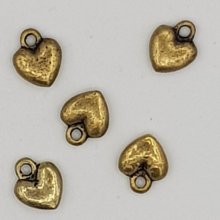 Herz Charms Nr. 38 Bronze