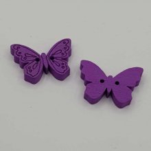 Holzknopf Schmetterling malvenfarben Nr. 01-03