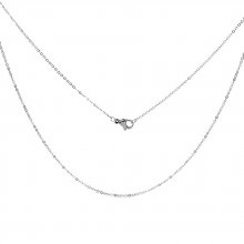 Halsband N°06-00 aus rostfreiem Stahl Masche Forcat 46 cm