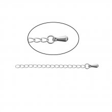 Verlängerungskette für Halskette Edelstahlarmband 6 cm Nr. 01