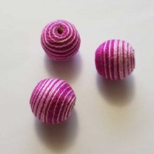 Perle gewebter Faden 19 mm Violett